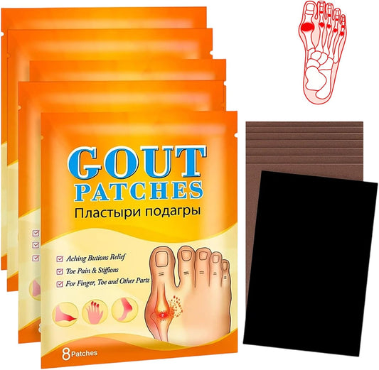 40Pcs Gout Relief Instant, Gout Treatment for Pain & Swelling, Reduce Inflammation, Instant Gout Reliefpatches Easy to Carry Not Easy to Fall off Daily Joint