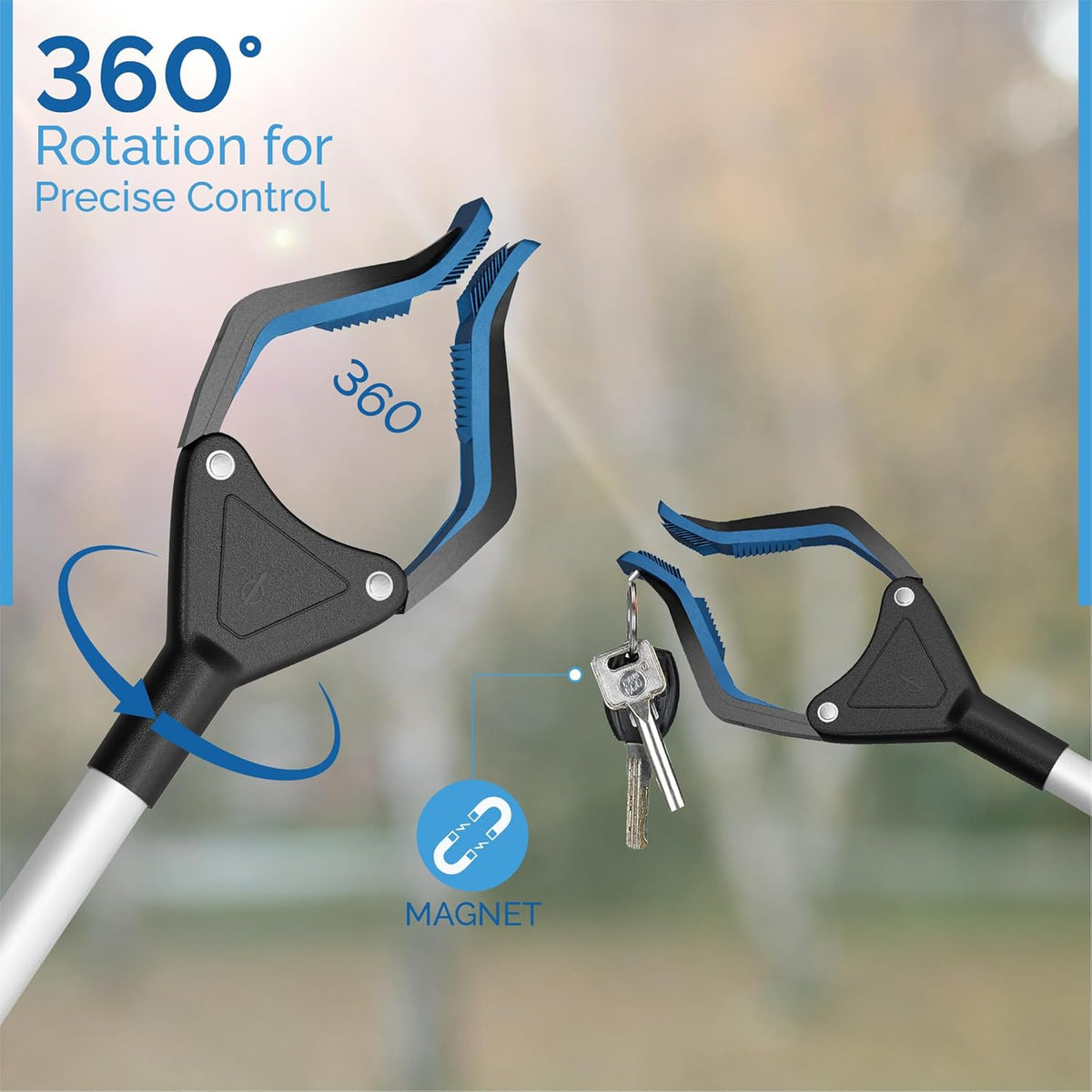 Powergrip T9 Grip Strength Trainer Wide Jaw Foldable Steel Cable with 96 Grip Points for Firm Grip 32" with Magnet