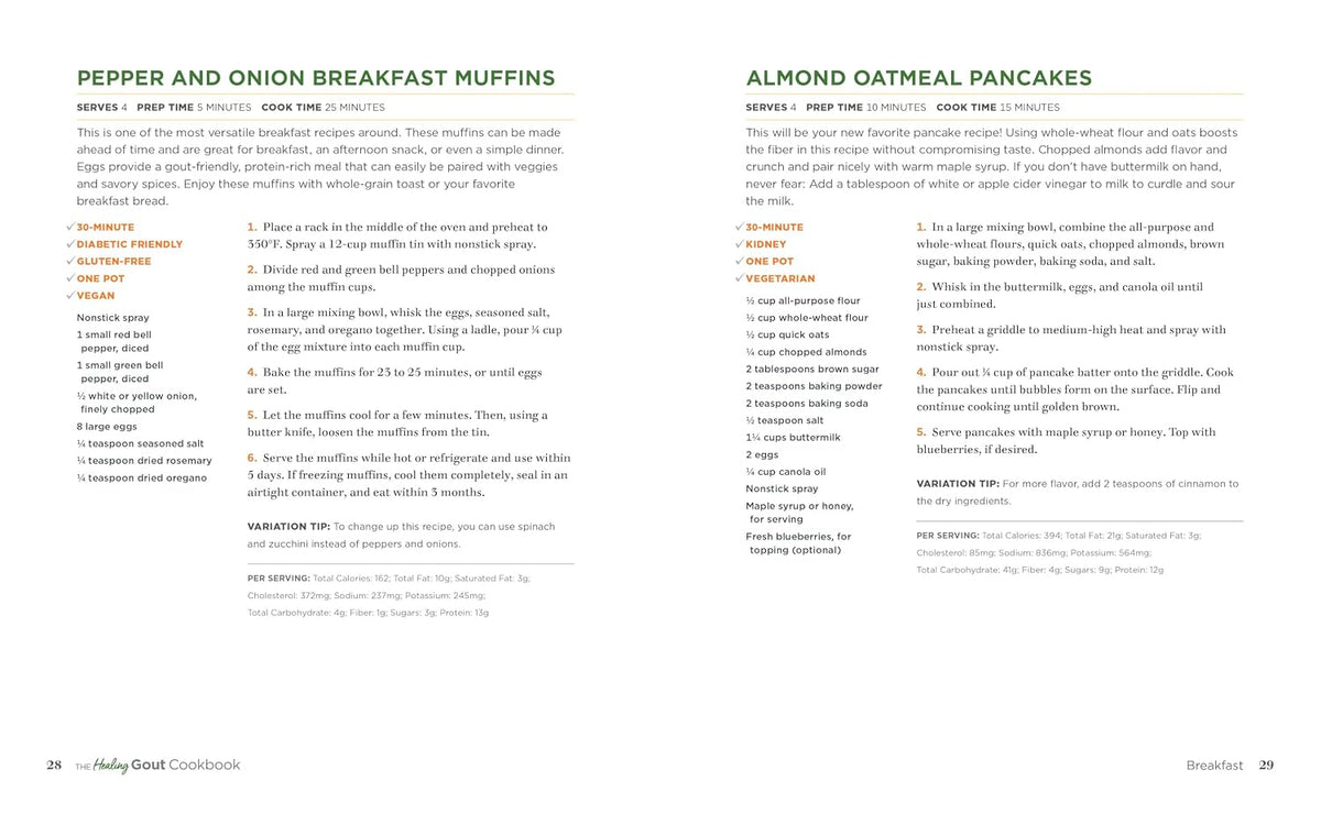 The Healing Gout Cookbook: Anti-Inflammatory Recipes to Lower Uric Acid Levels and Reduce Flares