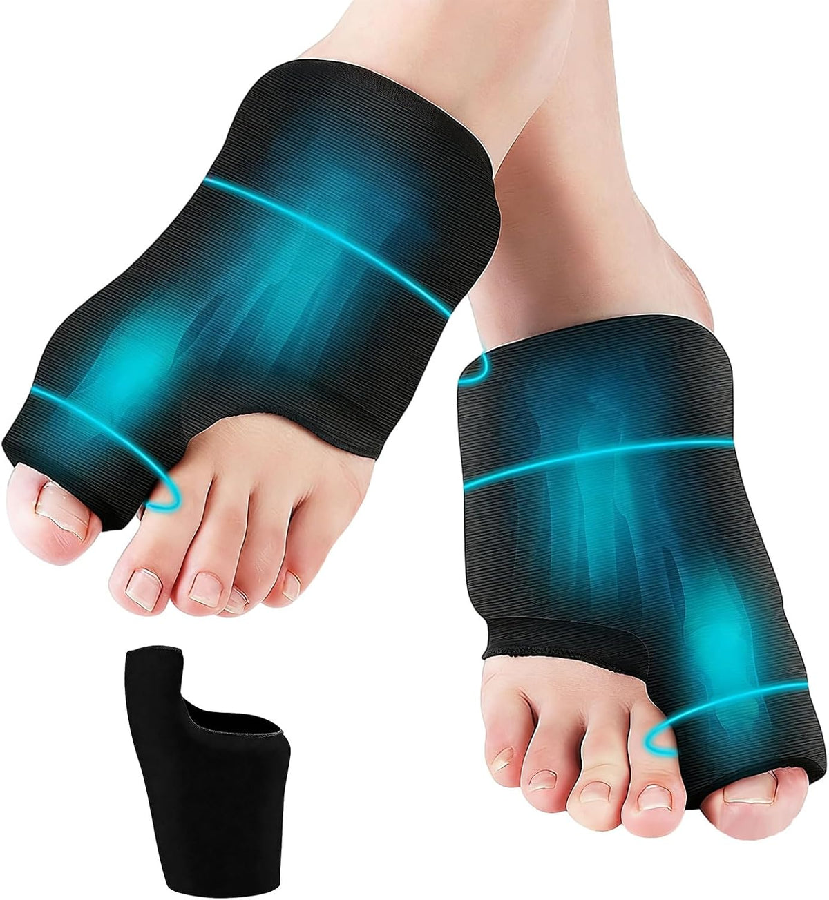 1 PCS Forefoot Toe Ice Pack Wrap,Reusable Foot Thumb Ice Pack,Cold & Heat Therapy Gel Ice Packs,Ice Pack for Foot,Big Toe Pain Relief,Sports Injuries,Swelling,Bunions,Gout Treatment for Feet